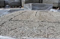 Арболитовый блок в близи